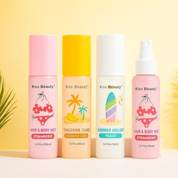 Présentoir de 12 : Brume Corps & Cheveux KISS BEAUTY 110 ml
