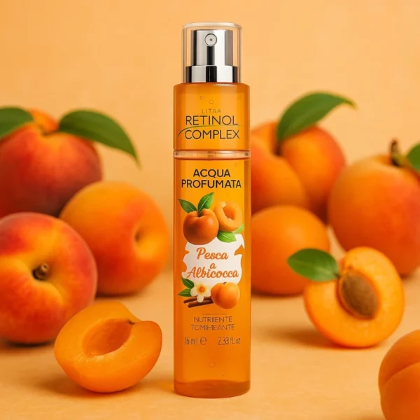 Lot de 6 : Brumes Parfumées PÊCHE & ABRICOT 75 ml – Retinol Complex