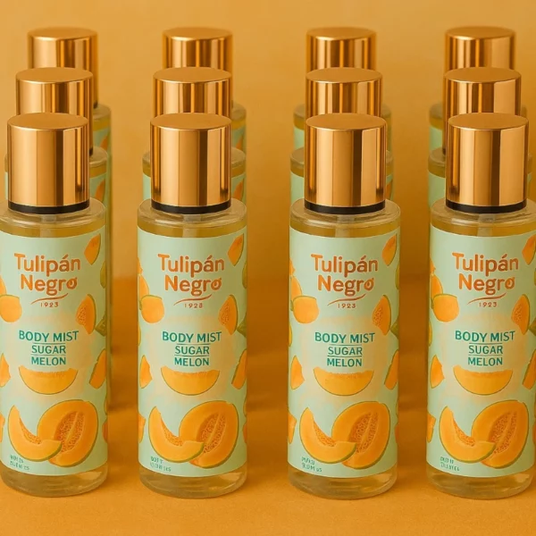 Lot de 12 : Brumes Parfumées SUGAR MELON 250ml – TULIPAN NEGRO