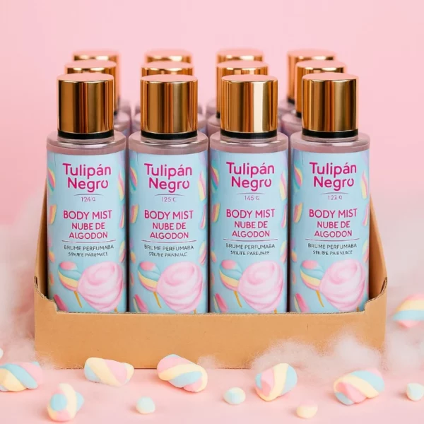 Lot de 12 : Brumes Parfumées NUAGE DE COTON 250ml – TULIPAN NEGRO