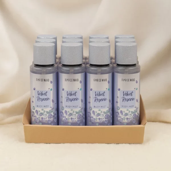 Lot de 16 : Brumes Parfumées VELVET REVERIE 250ml – FLOR DE MAYO