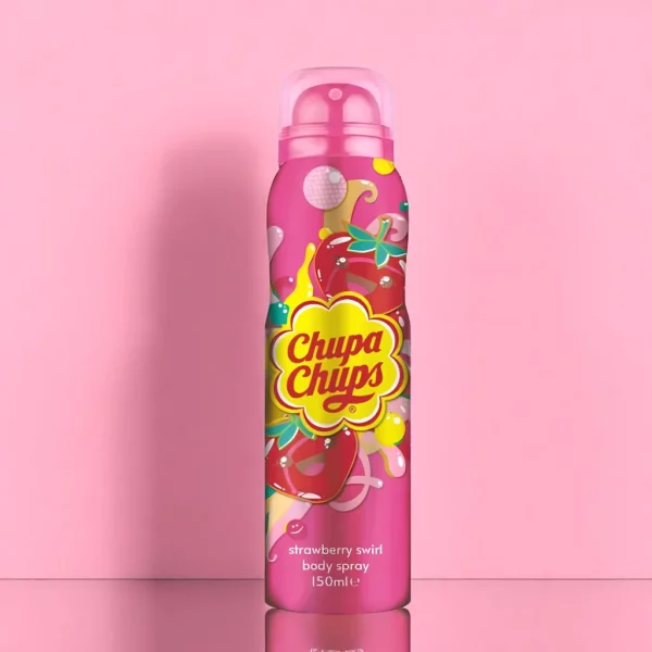 Lot de 6 : Body Sprays Chupa Chups Fraise Gourmande – 150 ml