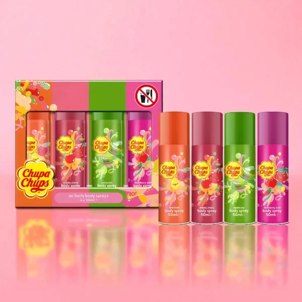 Lot de 6 Coffrets : Sprays Corps 4 parfums différents - Chupa Chups