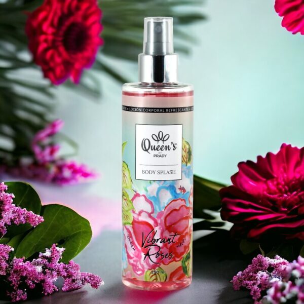 Lot de 4 : Brume corporelle rafraichissante "VIBRANT ROSES" - Prady