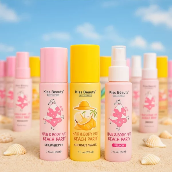 Présentoir de 24 : Brume Corps & Cheveux KISS BEAUTY 110 ml