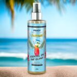 Lot de 4 : Brume parfumée et pailletée corps et cheveux "Cocktail des Iles" - Prady