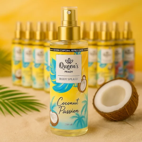 Carton de 12 : Brume corporelle rafraichissante "COCONUT PASSION" - Prady