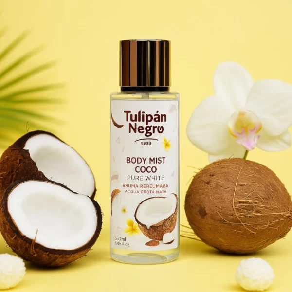 Lot de 6 : Brumes Parfumées COCO PURE WHITE 250ml – TULIPAN NEGRO