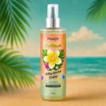 Lot de 12 : Brume parfumée et pailletée corps et cheveux "Fleur de thiaré" - Prady