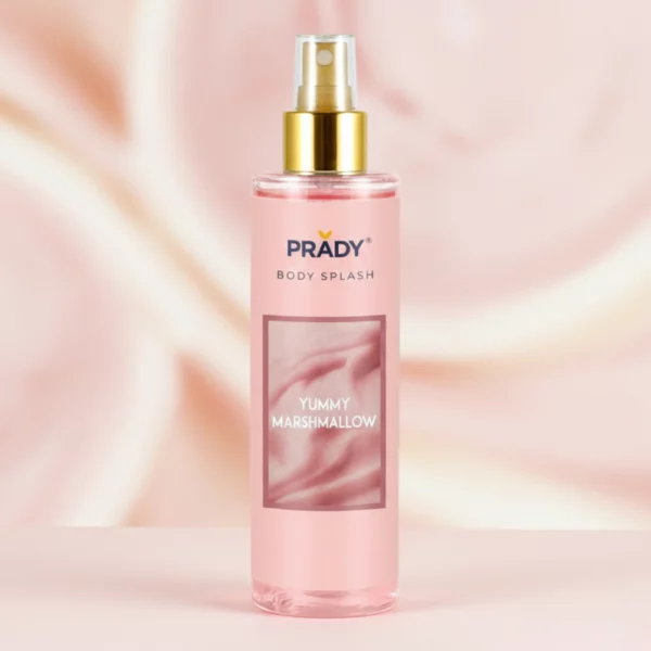 Carton de 12 : Brume corporelle rafraichissante 250ml "YUMMY MARSHMALLOW" - Prady