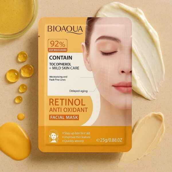 Pack de 6 : Masque Visage au RÉTINOL 25g – Bioaqua