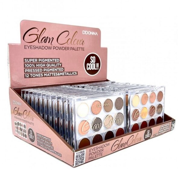 Présentoir de 24 : Fard à paupières GLAM COLOR