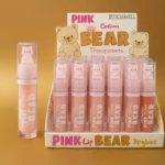 Présentoir de 24 : Lipgloss PINK BEAR – Leticia Well