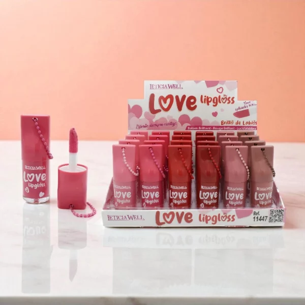 Lot de 24 : Gloss à Lèvres avec applicateur XXL LOVE - Leticia Well