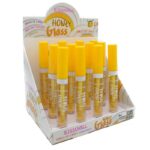 Présentoir de 12 : Gloss à lèvres transparent HONEY
