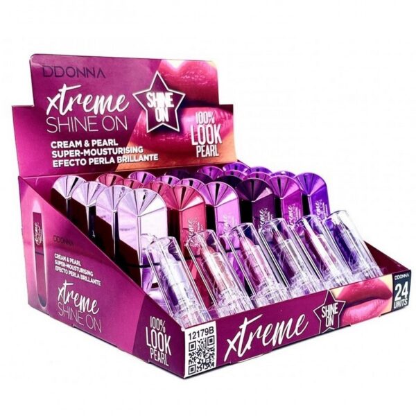 Présentoir de 24 : Rouge à lèvres XTREME SHINE ON