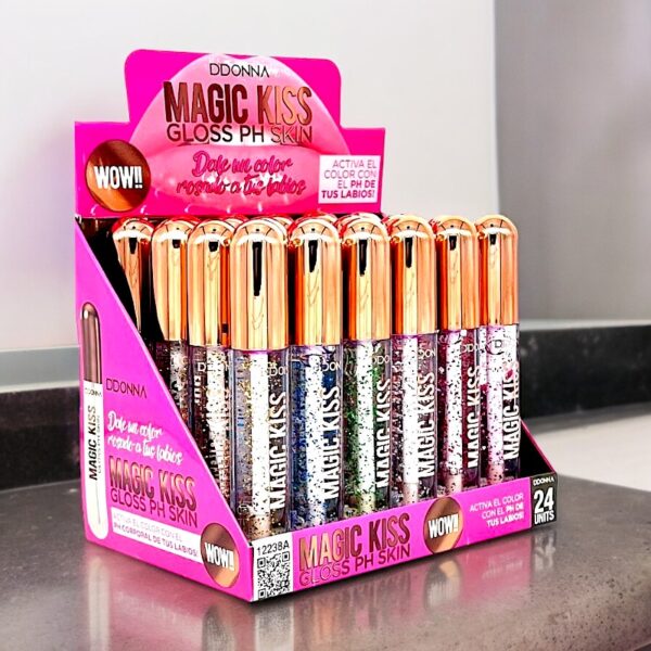 Pack de 24 Gloss à lèvres MAGIC KISS 24H - D'Donna