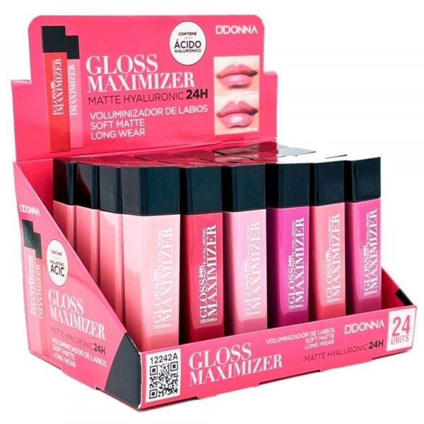 Présentoir de 24 : Gloss Mat Hyaluronic MAXIMIZER 24H.