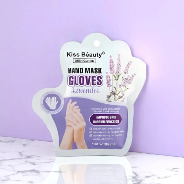 Lot de 10 : Masques pour les mains à la lavande - Kiss Beauty