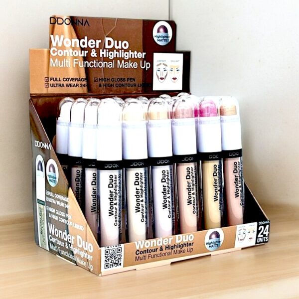 Pack de 24 Fards à joues WONDER DUO CONTOUR & HIGHLIGHTER - D'Donna