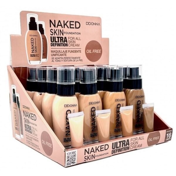 Présentoir de 16 : Base de maquillage ULTRA DEFINITION 10H.