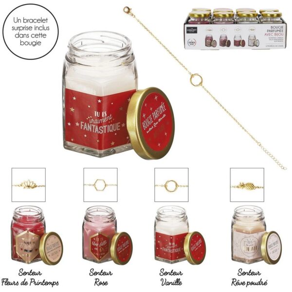 Lot de 12 Bougies Parfumées avec Bijou Surprise
