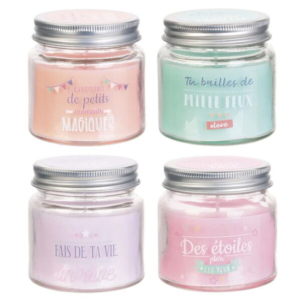Lot de 12 Bougies parfumées en pot - Citation