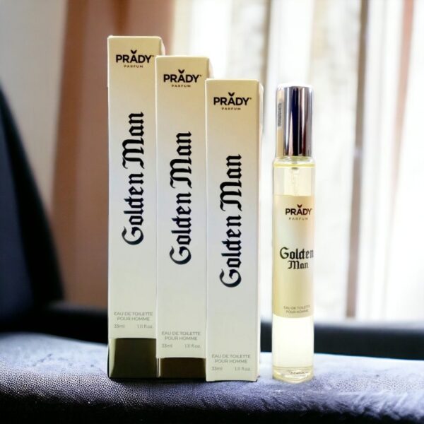 Lot de 12 : Eau de toilette générique homme GOLDEN MAN Prady – 33ml