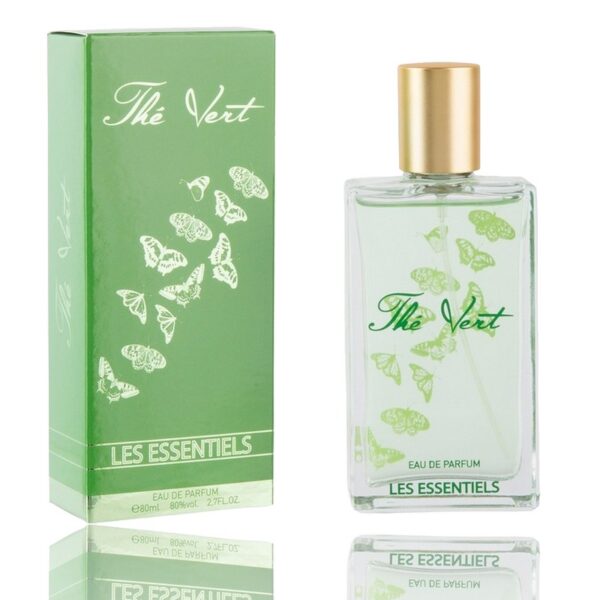 Lot de 3 : Eau de parfum premium Thé Vert – Les essentiels – 80 ml