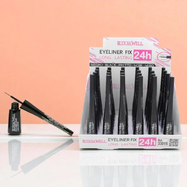 Lot de 24 : Eye-Liner Noir FIX LONG LASTING 24H - Leticia Well