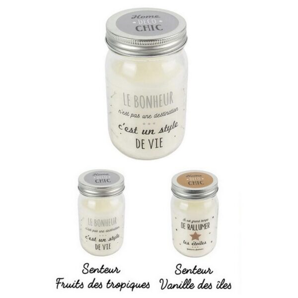 Lot de 4 Bougies parfumées Citation