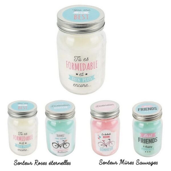 Lot de 6 Bougies parfumées à message