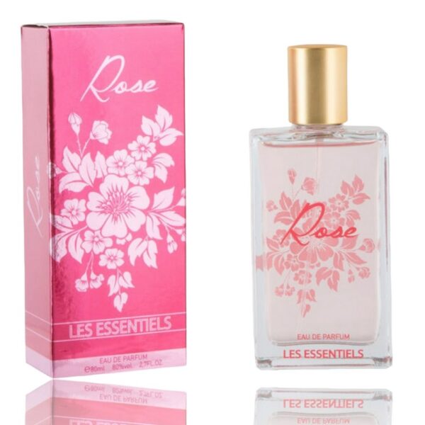 Lot de 3 : Eau de parfum premium Rose – Les essentiels – 80 ml