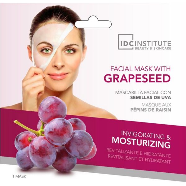 Boite de 12 masques facial aux raisins, hydrater et revitaliser la peau