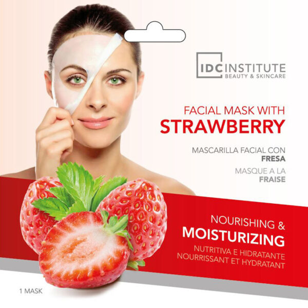 Boite de 12 masques facial à la fraise hydratation & nourrissant