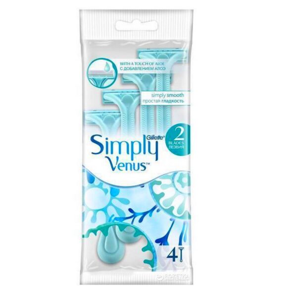 Lot de 5 paquets : Paquet de 4 rasoirs jettables Simply Venus - Gillette