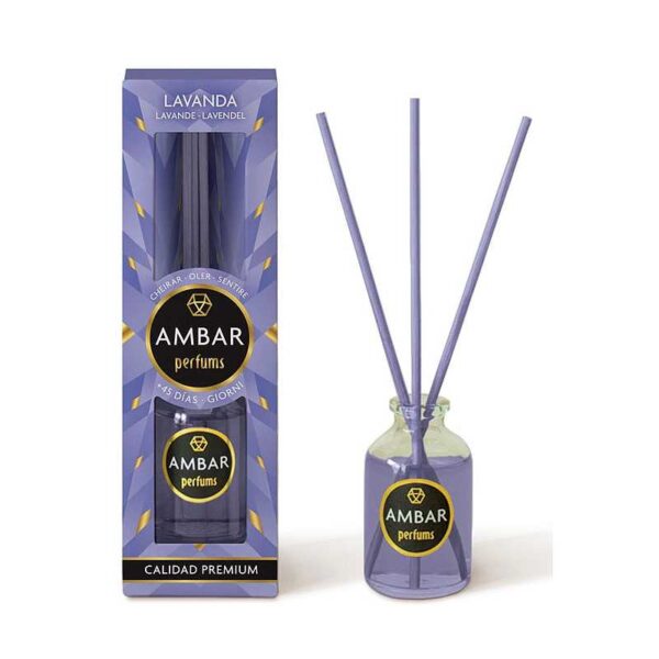 Présentoir de 12 : Mikado qualité premium 30ml - Lavande