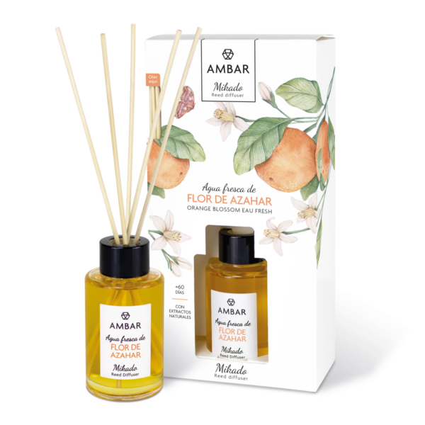 Présentoir de 10 : Mikado édition eaux fraîches - Fleur d'oranger
