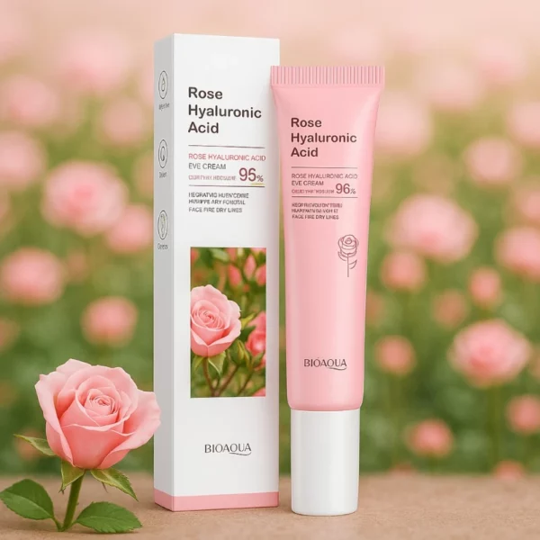 Lot de 5 : Contours des Yeux Hydratants à l'Acide Hyaluronique et à la Rose 20 g – BIOAQUA