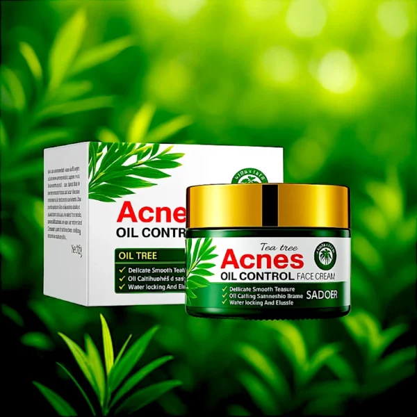 Lot de 5 :  Crèmes Visage Contrôle de l'Acné à l’Huile d’Arbre à Thé 50 ml – Sadoer