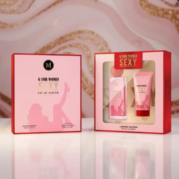 💖 L'Audace au Féminin : Coffret Parfum G FOR WOMEN "SEXY" pour Femme - Mirage Brands 👠