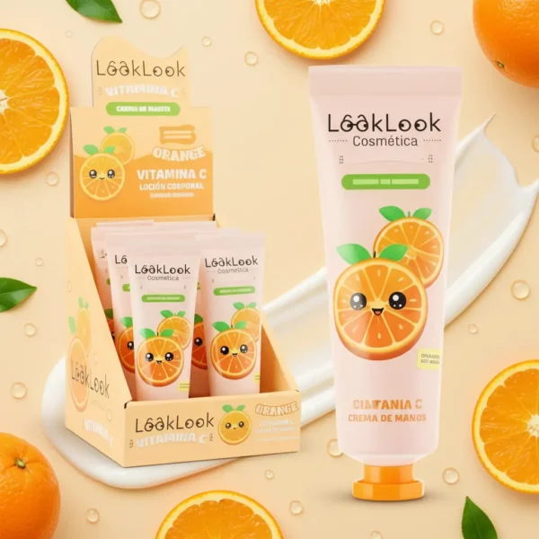 Pack de 24 : Crèmes Mains Orange Vitamine C - LookLook