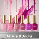 Présentoir de 24 : Vernis à Ongles Easy Paris – Effet Gel "9 Jours"