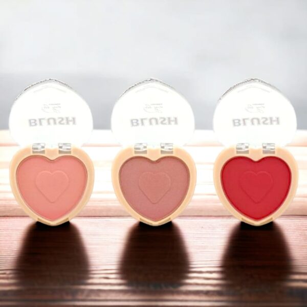 Présentoir de 24 : Blush classique 3 couleurs "COEUR"