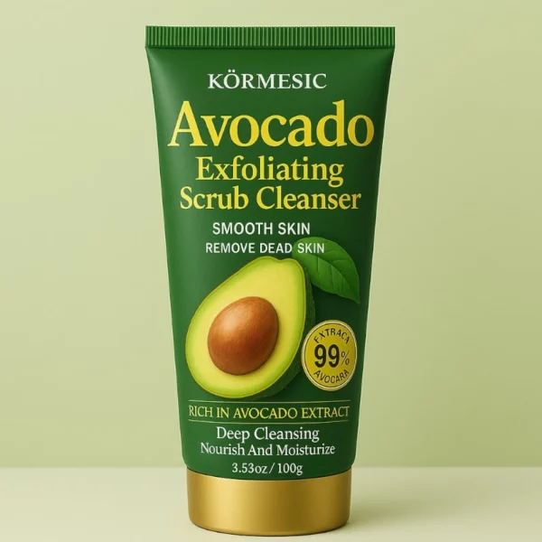 Lot de 3 Nettoyant & Exfoliant à l'AVOCAT pour le Visage 100ml – KORMESIC