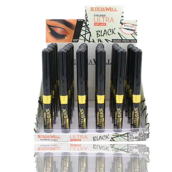 Présentoir de 24 : Eyeliner noir intense