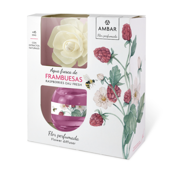 Pack de 10 : Fleur parfumée à la Framboise - Ambar