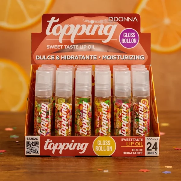 Présentoir de 24 : Gloss Topping Sweet Lip Oil - DDonna