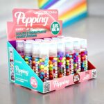Présentoir de 24 : Huile à lèvres douce "Gloss Popping"