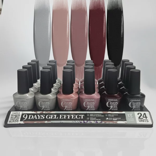 Présentoir de 24 : Vernis à Ongles – Effet Gel 9 Jours – D'Donna
